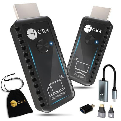 CR4 1080P 60Hz HDMI Transmitter and Receiver with USB-C and Dual Band Wireless Technology