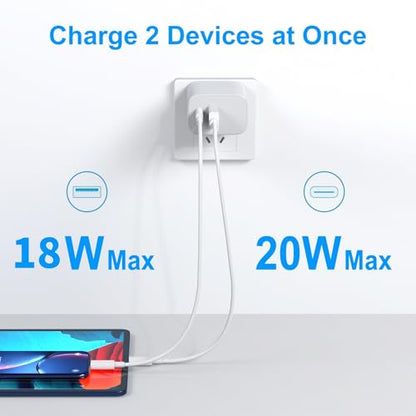 BIYTC USB Type C Charger PD65W 20W Fast Charging Adapter 3A Input 100V AC Power Supply