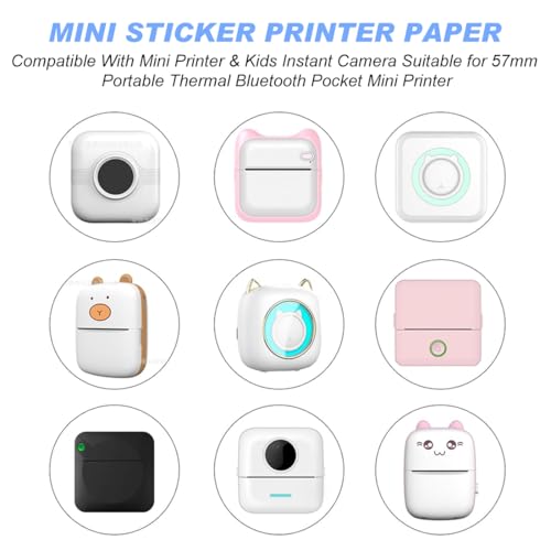 YSYONM 57mm x 25mm Self-Adhesive Thermal Sticker Paper – 3000 Sheets