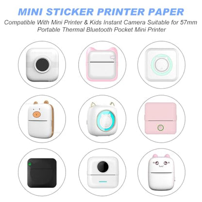 YSYONM 57mm x 25mm Self-Adhesive Thermal Sticker Paper – 3000 Sheets