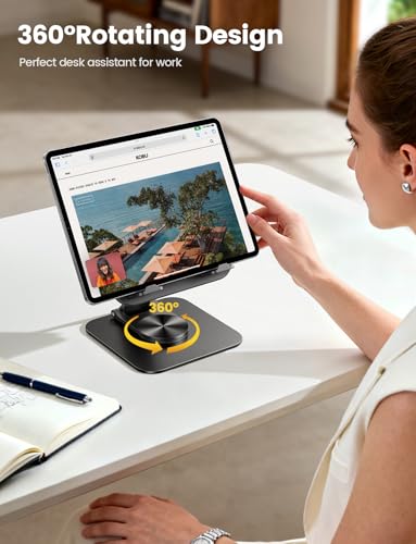 Lamicall Adjustable STDT02 360° Rotation Desk Stand for 4.7-13" Devices