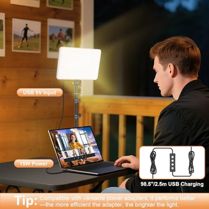 Anautin 1-Pack 15W Photography Lighting Kit with Foldable Tripod - K15-US