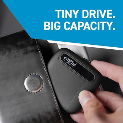 Crucial 1TB CT1000X6SSD9 Solid State Drive USB 3.2 Portable External Drive