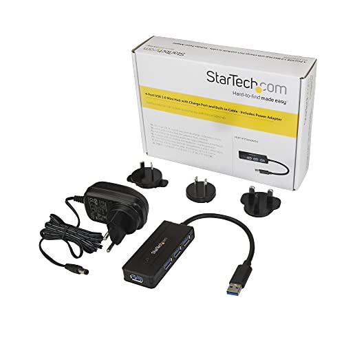 StarTech.com 4-Port USB 3.0 Hub ST4300MINI 5Gbps Black