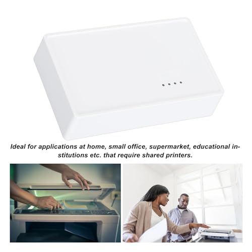Yoidesu Wireless Print Server USB2.0 480Mbps LAN 100Mbps Multi-Printer