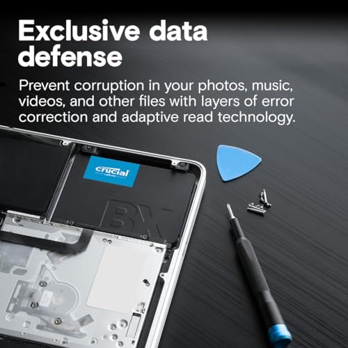 Crucial 1TB CT1000BX500SSD1 SATA Solid State Drive 540MB/s Read Speed Internal SSD