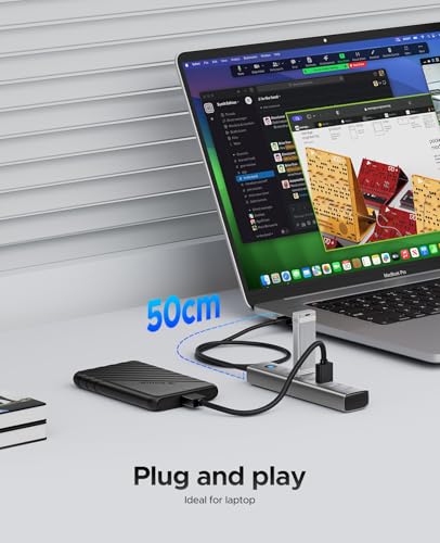 ORICO 7-Port USB 3.0 Hub ACF31-10 5Gbps Aluminum USB Splitter
