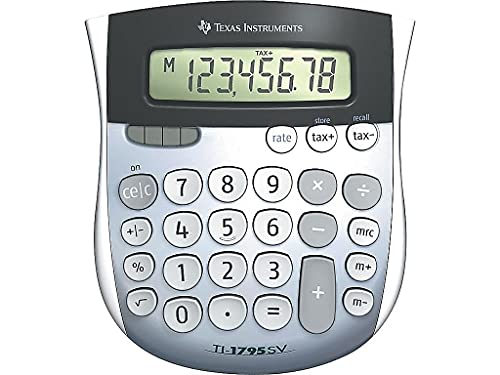 Texas Instruments 4.5" TI-1795 SV LED Handheld Calculator Standard Function Solar Powered