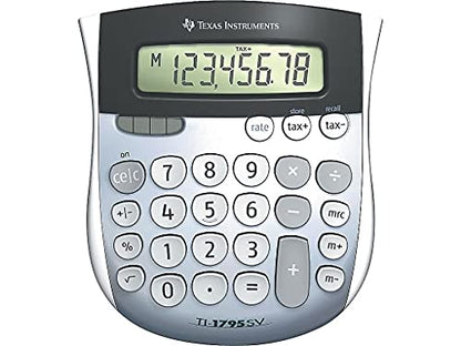 Texas Instruments 4.5" TI-1795 SV LED Handheld Calculator Standard Function Solar Powered