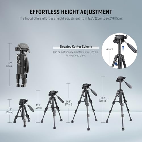 NEEWER 61.5 cm TP02 Tripod w/o Phone Holder
