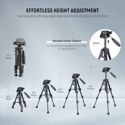 NEEWER 61.5 cm TP02 Tripod w/o Phone Holder