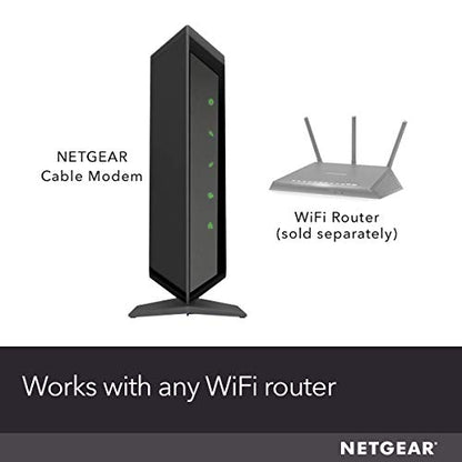 NETGEAR Cable Modem DOCSIS 3.0 (CM700-1AZNAS) 32x8 Channel Bonding 1.4 Gbps Download Speed Dual-Band