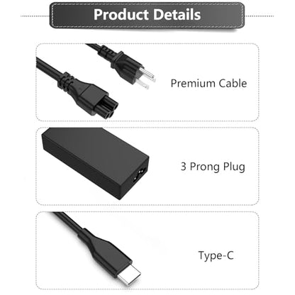 FSJTD 65W USB Type C Laptop Charger Model DL65200325