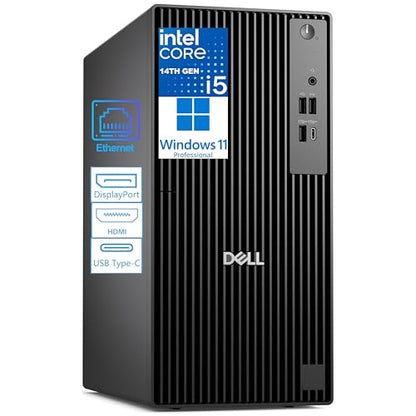 Dell Tower Desktop Computer, i5-14500, 512GB SSD, 16GB DDR5, Windows 11 Pro