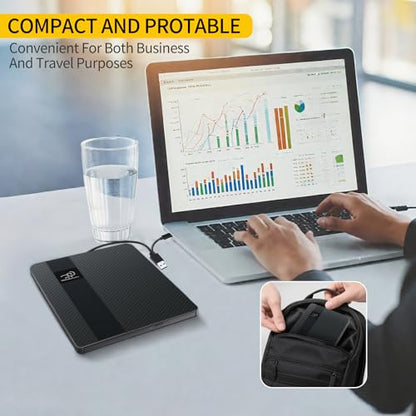 HKCMEMORY 5.51" x 5.59" Portable External Optical Drive PIXIU HX20 USB 3.0 Type A, Type C