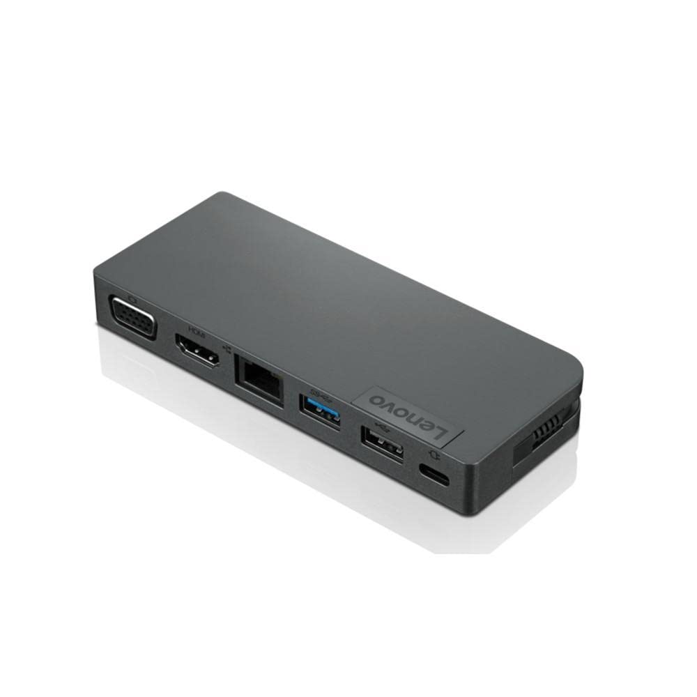Lenovo 4X90S92381 Powered USB-C Travel Hub USB 3.0 HDMI VGA RJ-45 Black