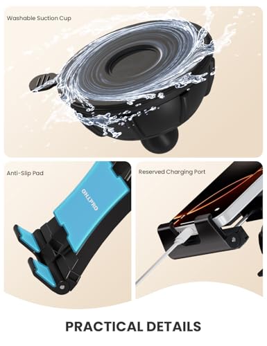 OHLPRO Wall Mount Holder PQ03-P7 - Tablet and Phone Support - 360° Rotation, Various Mount Options, Compatible with Devices 5-13 inches