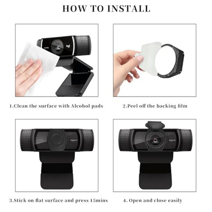 Knomix 3 Pack Webcam Cover Lens Shutter Cap Hood Privacy Accessory