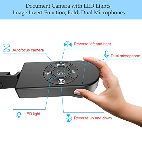 PAKOTOO 8MP Document Camera KB700 2448P USB LED Document