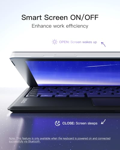 Inateck Black KB02027-BK-US Keyboard Bluetooth Scissor-Switch QWERTY