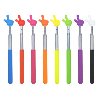 Sanfylikus 8-Piece Classroom Pointer Set Retractable 21.7in ABS Presentation Tools