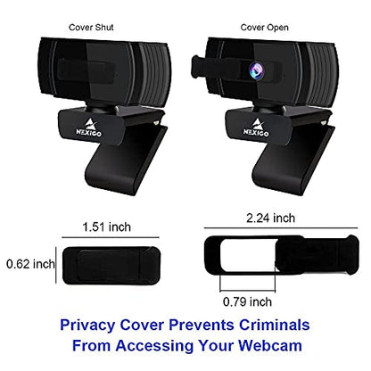NexiGo 1080P N930AF Compact USB Webcam