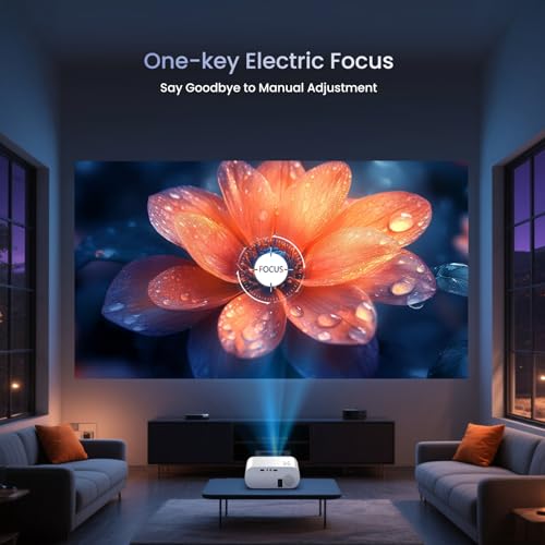 HOMPOW C10 Portable Projector 1920 x 1080 LCD 9500 Lumens 60W