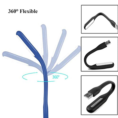 Soseelnee 6 LED USB Powered Touch Control Desktop Light 5V 1W Minimalist Black