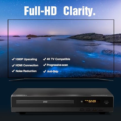 Nodrax FlexaPlay FPX-350 1080p Region Free DVD Player HDMI USB