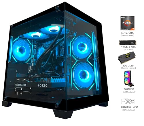YAWYORE Computer Tower MX570 R7 5700X 1920x1080 650W Desktop