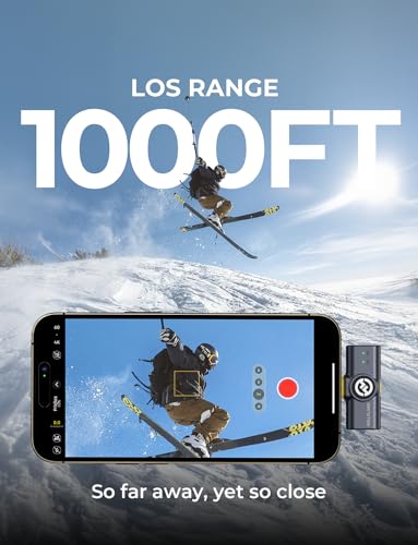 HollyView 0.39" Lark M2 Wireless Lavalier Microphone 48kHz 24-bit USB Type-C Connector Audio