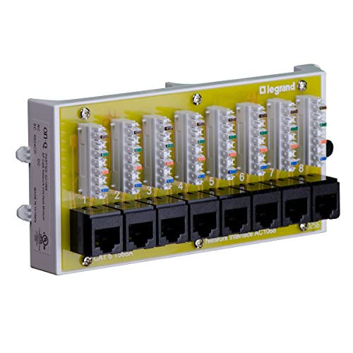 Legrand On-Q 8-Port Cat 6 Network Interface Module AC1068