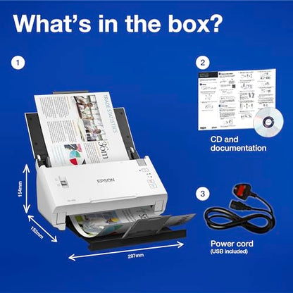 Epson A4 Scanner Workforce DS-410 600 DPI USB CMOS Flatbed Scanner