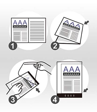 Plustek A4 Document Carrier Sheets Pack of 5