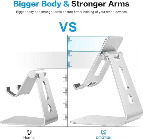 OMOTON 12.9 inch T2 Adjustable Tablet Stand Tabletop Aluminum