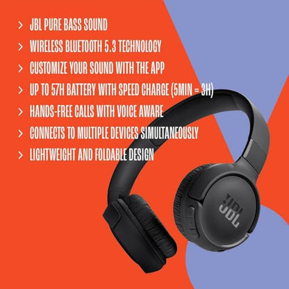 JBL 300.70.30.0224 Tune 520BT On-Ear Wireless Headphones