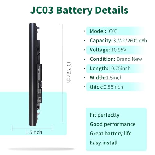 DMKAOLLK JC03 2600mAh 10.95V Lithium Polymer Battery