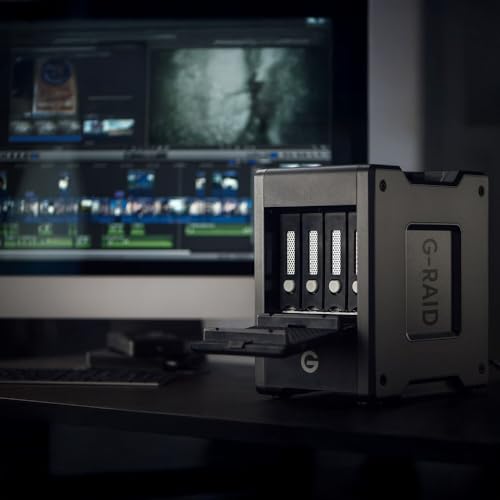 SanDisk Professional 80TB G-RAID Shuttle 4 External Hard Drive with Thunderbolt 3 Connectivity