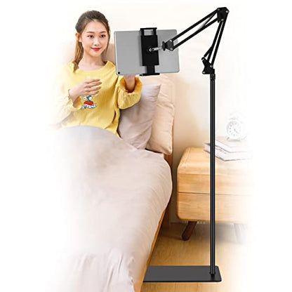 SAMHOUSING Tablet Floor Stand 8.3x13x53 inches LD-1109 360-Degree Rotation Adjustable Metal Holder