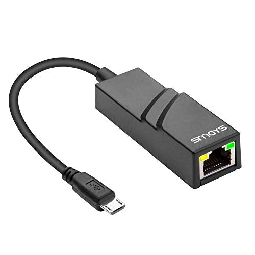 Smays Micro USB OTG Ethernet Adapter GWALL0144USB3RJ45 for Android Tablets & Raspberry Pi Devices