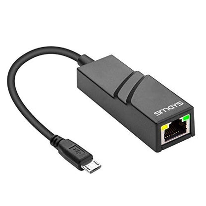 Smays Micro USB OTG Ethernet Adapter GWALL0144USB3RJ45 for Android Tablets & Raspberry Pi Devices