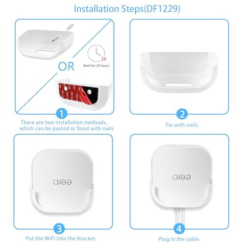 OkeMeeo 1 Pack 786-E7-J1Z Dual-Band Wall Mount Router Bracket