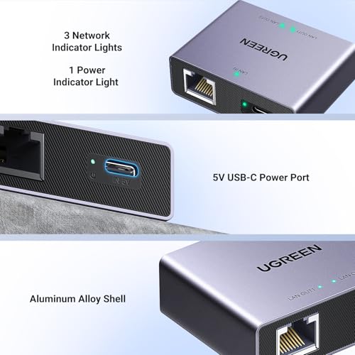 UGREEN 45311 Ethernet Splitter 2 Ports 1000 Mbps RJ45