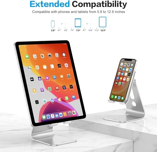 OMOTON 12.9 inch T2 Adjustable Tablet Stand Tabletop Aluminum