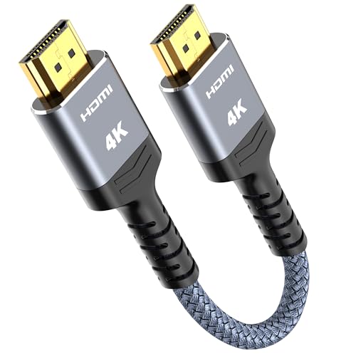 Highwings 1.07ft 4K HDMI Cable 18Gbps Male-to-Male with Ethernet