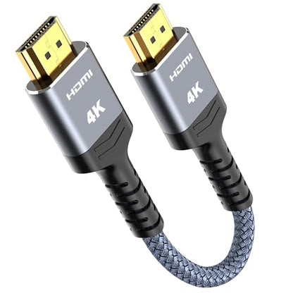 Highwings 1.07ft 4K HDMI Cable 18Gbps Male-to-Male with Ethernet