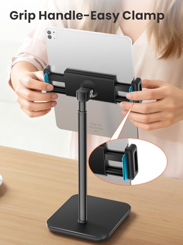 Tounee 1.6kg TS2 Adjustable Tablet Stand, Compatible with Devices up to 15.6", Ergonomic Design, Tabletop Mount