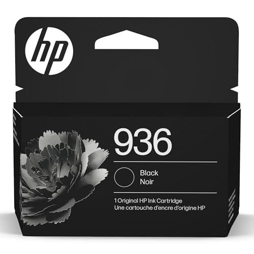 HP 936 Black Ink Cartridge 1 Count 1250 Pages Compatible with HP OfficeJet Pro Printers