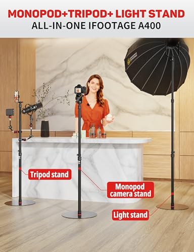 IFOOTAGE 79.4" RB-400 Monopod Aluminum Light Stand
