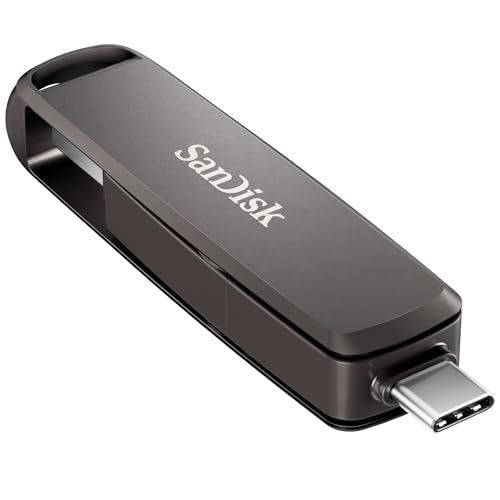 SanDisk 512GB SDDDE1-512G-G46 USB Flash Drive, Up to 1,000MB/s Read Speed, Dual USB Type-C and Type-A Connectivity